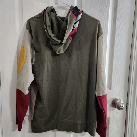 Star wars full zip hooded sweatshirt Boba Fett cosplay men medium - Picture 3 of 14